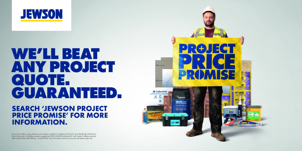 The Jewson Project Price Promise returns Professional Builder