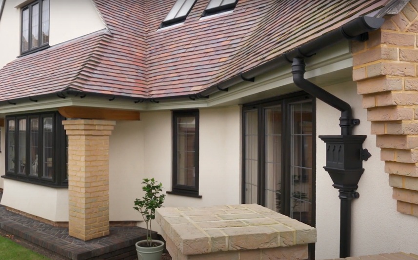 How to instal a cast iron effect rainwater system