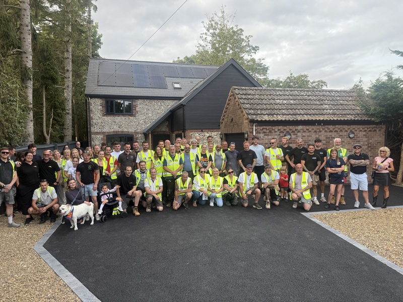 Widow thanks charity volunteers for finishing husband’s house renovation legacy