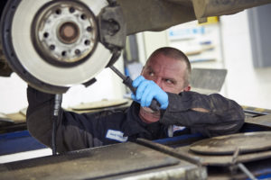 servicing a van