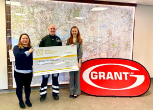 Grant UK fundraising cheque