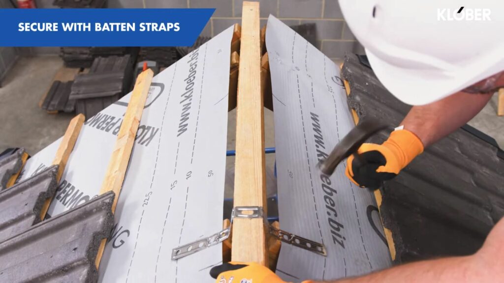 Step 3 secure with batten straps Professional Builder