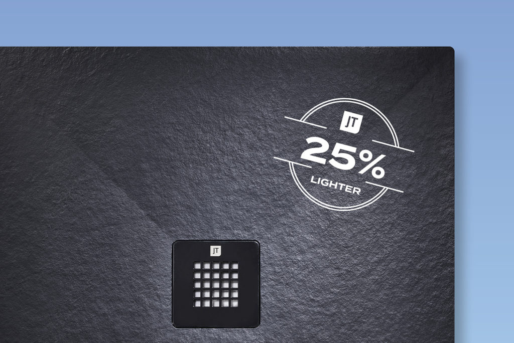Leading UK shower tray manufacturer JT announces 25 weight reduction