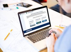 Person using the Rainclear calculator