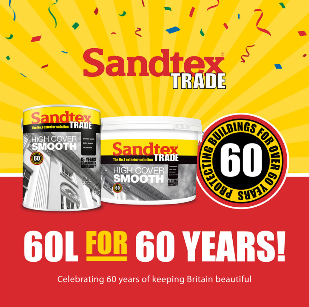 6 x 10 litres of Sandtex Trade paint to win Professional Builder