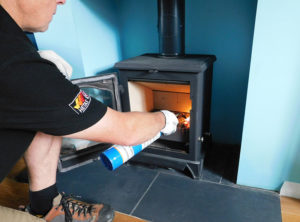 setting Smoke Pellets Alight