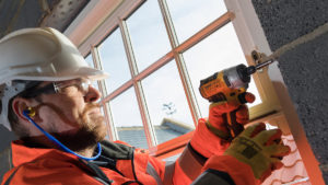 windows being fitted